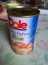 桃の缶詰で桃缶。。。(*・・*)