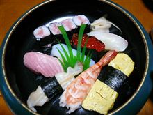 今夜は寿司でした。