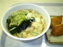 かき揚げうどん＆いなり寿司 