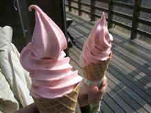 第9回紫いもソフトクリームを食べるプチオフ