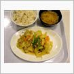 豚挽肉と野菜の塩炒め