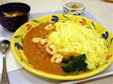 海老とほうれん草のココナッツカレー