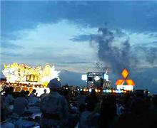 昨日のねぶた海上運行＆花火大会