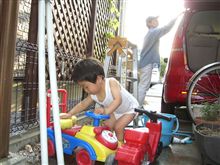 親子で洗車(^_^)