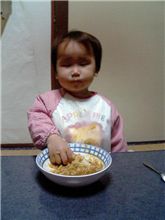 寝ながらカレー食べてた