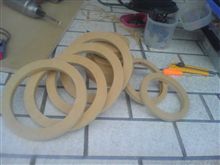 バッフルリング切り出し