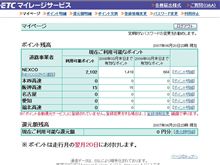 もったいないマイレージのポイント