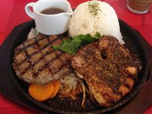 ハンバーグと炭焼きチキン ハンバーグと炭焼きチキン