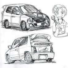 弐号機の楽描き♪