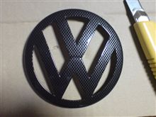 VWカーボン調エンブレム【DIY】