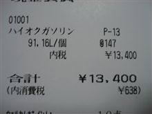 ガソリン代が・・・