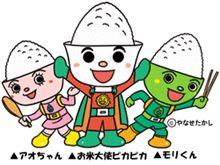 お米大使ピカピカ