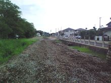 廃線になった鉄道の跡