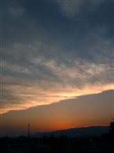 今日の夕日