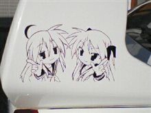 ステッカー貼り!!