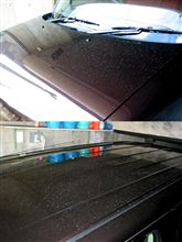CUBEの洗車とWAXがけ