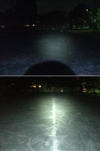 1000lm LEDフォグ照射試験@近所の公園 
