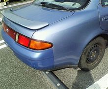 今日の相棒は青い車だよ