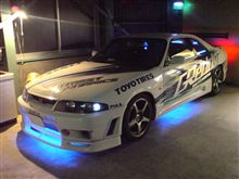 ガレージにて。