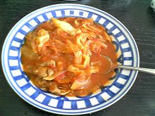 キャベツと豚肉のカレートマト煮