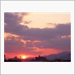 今日の夕日！今見れば見れます！