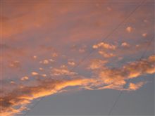 ♪夕焼け雲に誘われて～♪