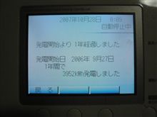 太陽光発電設置から１年達成！