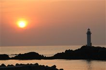 日本海に沈む夕日