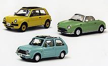 京商、日産の「Ｂｅ－１」など「パイクカー」３車種をミニで復活