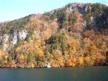 十和田湖の湖上から