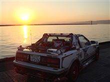 朝７時のAW11(MR2)別府観光港