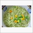 緑色の昼飯