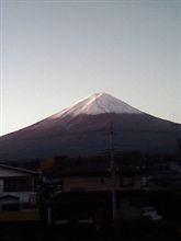 今朝の富士山