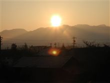 今朝の朝日