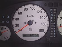 到達＿80000km