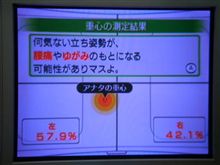 私の重心はズレているみたいです。