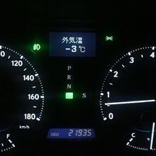 外気温　表示　-3