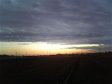 今年一発目の夕暮れ