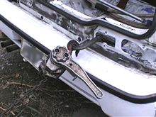 リアハッチのフレーム修正