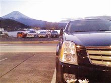 河口湖湖畔で炉端焼き