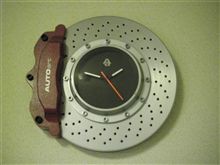 ブレーキローター型時計