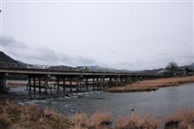 京都観光（渡月橋）