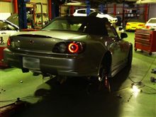 車高調整とフェンダー加工 