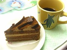 お豆とケーキ
