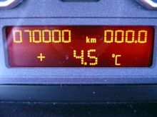 70000kmキリ番達成♪