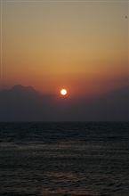 長者ヶ崎の夕日