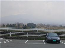 霞と富士山と