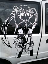 ミクにて一応痛車デビュー