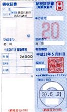 自動車税を納付しました