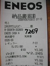 今朝、ガス補給